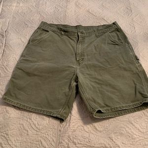 Carhartt Green Cargo Shorts